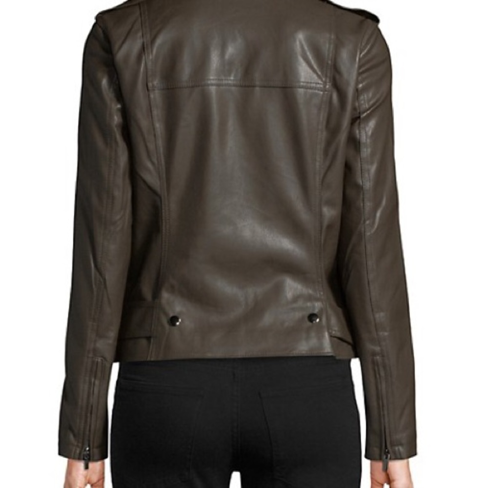 1 Belted Biker Jacket - Picture 2 of 3